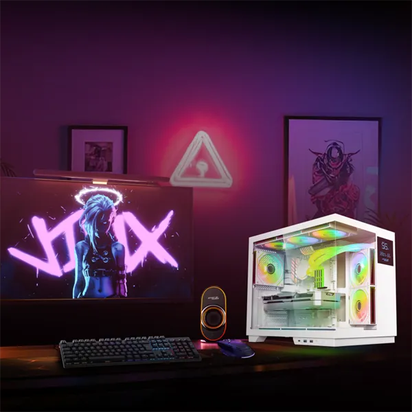 Spirit of Gamer Számítógépház - VIPER CRX White (fekete, ablakos, 6x12cm ventilátor, alsó táp,  ATX, 1x USB-C, 2x USB-A) - Image 10