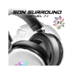 Spirit of Gamer Fejhallgató - H700 White (MultiPlatform, 7.1, mikrofon, hangerőszabályzó, nagy-párnás, fehér) - Image 3