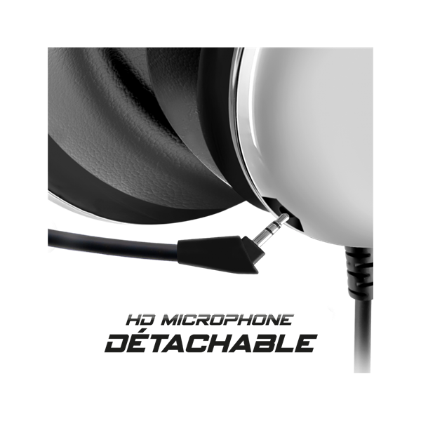 Spirit of Gamer Fejhallgató - H700 White (MultiPlatform, 7.1, mikrofon, hangerőszabályzó, nagy-párnás, fehér) - Image 8