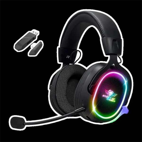 Spirit of Gamer Wireless Fejhallgató - MIC-XH1200 (MultiPlatform,7.1,mikrofon, hangerőszabályzó, nagy-párnás, fekete) - Image 2