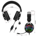 Spirit of Gamer Fejhallgató - MIC-XH600 (MultiPlatform, 7.1, mikrofon, hangerőszabályzó, nagy-párnás, fekete) - Image 14