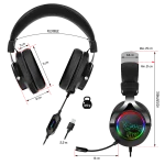 Spirit of Gamer Fejhallgató - MIC-XH600 (MultiPlatform, 7.1, mikrofon, hangerőszabályzó, nagy-párnás, fekete) - Image 14
