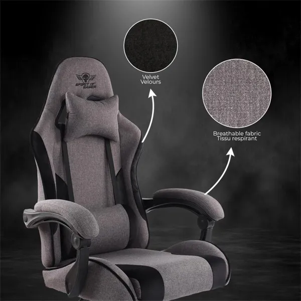 Spirit of Gamer szék - ARENA Dark Grey (állítható magasság; párnázott kartámasz; PU; max.120kg-ig, sötét-szürke) - Image 5