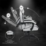 Spirit of Gamer szék - ARENA Light Grey (állítható magasság; párnázott kartámasz; PU; max.120kg-ig, világos-szürke) - Image 5