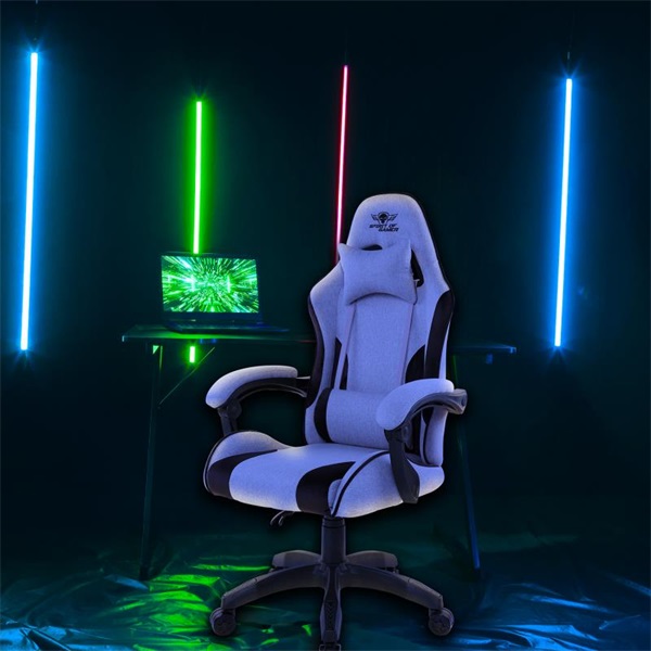 Spirit of Gamer szék - ARENA Light Grey (állítható magasság; párnázott kartámasz; PU; max.120kg-ig, világos-szürke) - Image 10