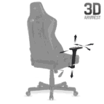 Spirit of Gamer szék - CRUSADER Black (állítható dőlés/magasság/kartámasz; max.120kg-ig, fekete) - Image 5