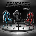 Spirit of Gamer szék - CRUSADER Blue (állítható dőlés/magasság/kartámasz; max.120kg-ig, kék) - Image 10