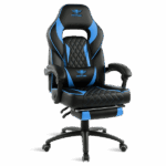 Spirit of Gamer szék - MUSTANG Blue (állítható dőlés/magasság; kihajtható lábtartó; max.120kg-ig, kék)