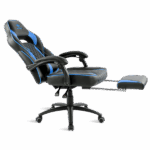 Spirit of Gamer szék - MUSTANG Blue (állítható dőlés/magasság; kihajtható lábtartó; max.120kg-ig, kék) - Image 5
