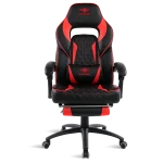 Spirit of Gamer szék - MUSTANG Red (állítható dőlés/magasság; kihajtható lábtartó; max.120kg-ig, piros) - Image 2