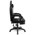 Spirit of Gamer szék - RAVEN (állítható dőlés/magasság; kihajtható lábtartó; max.120kg-ig, fekete) - Image 3