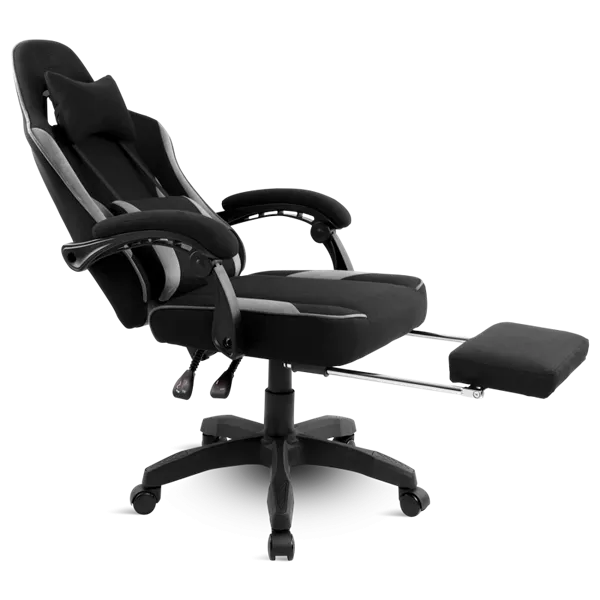 Spirit of Gamer szék - RAVEN (állítható dőlés/magasság; kihajtható lábtartó; max.120kg-ig, fekete) - Image 5