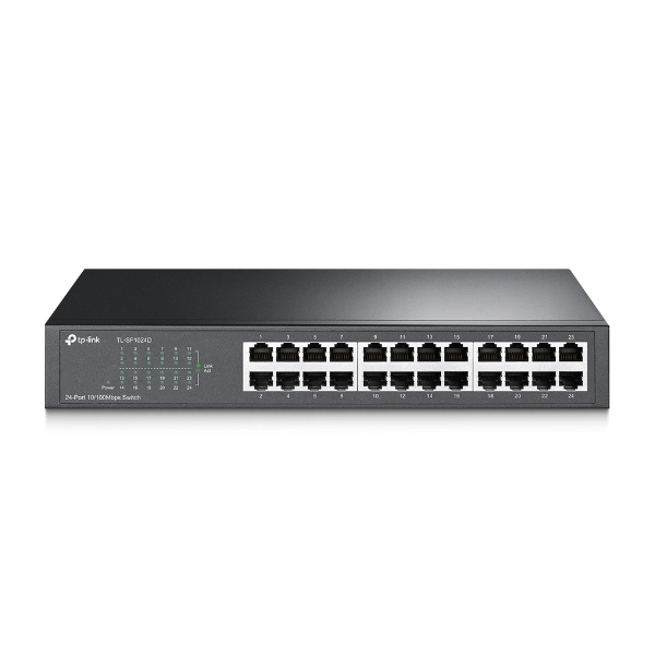 TP-Link Switch  - TL-SF1024D (24 port, 100Mbps; fém ház, rackbe szerelhető) - Image 1
