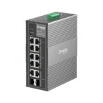 TP-LINK Switch Ipari 6x1000Mbps(POE+) + 2x1000Mbps(POE++) + 2xGigabit kombó SFP Fémházas, IES210GPP