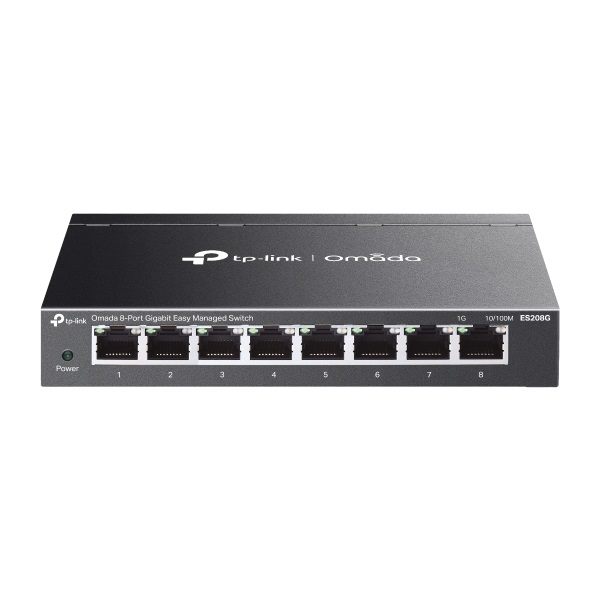 TP-Link Switch Menedzselhető - ES208G (Omada; 8x 1Gbps)