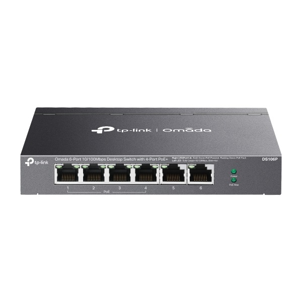 TP-Link Switch  PoE - DS106P (6port 100Mbps; 4x at PoE+ port; 67W) - Image 2