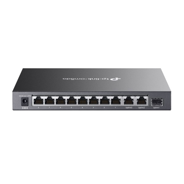TP-LINK Switch 8x100Mbps(8xPOE+) +2x1000Mbps + 1xGigabit SFP Fémházas (Omada), DS111P - Image 6