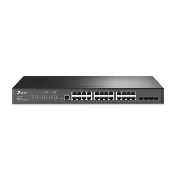 TP-Link Switch Smart - SG3428 JetStream (L2,L2+; IPv6; 24port 1Gbps + 4port 1Gbps SFP + Console port)
