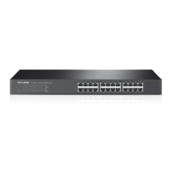 TP-Link Switch  - TL-SF1024 (24 port, 100Mbps; fém ház, rackbe szerelhető) - Image 1