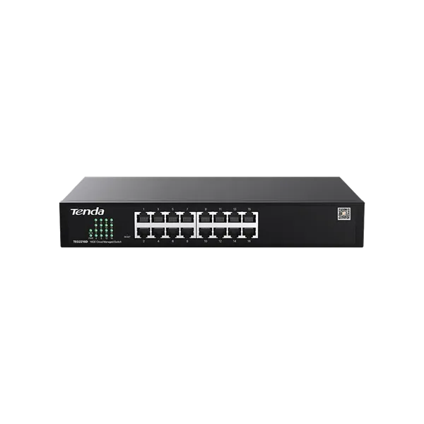 Tenda Switch Menedzselhető - TEG2216D (16x1Gbps; 32Gbps; CloudFi; Fém)