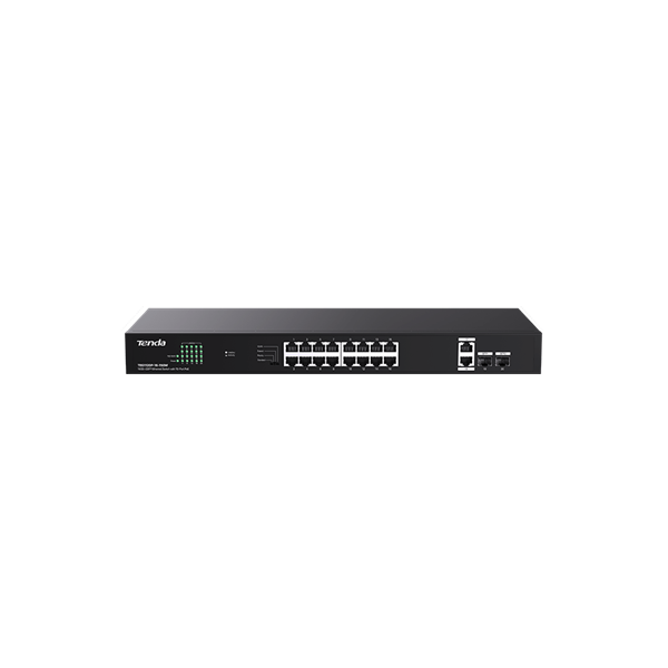 Tenda Switch PoE - TEG1120P-16-150W (16x1Gbps; 16 af/at PoE+ port; 150W; rack-mount)
