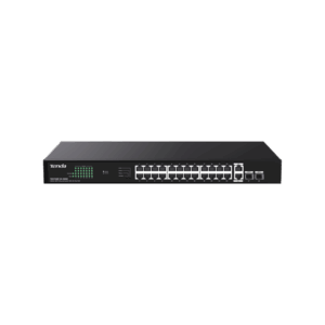 Tenda Switch PoE - TEG1128P-24-250W (24x1Gbps + 2x 1Gbps Uplink + 2x SFP;  24 af/at PoE+ port; 250W; rack-mount)