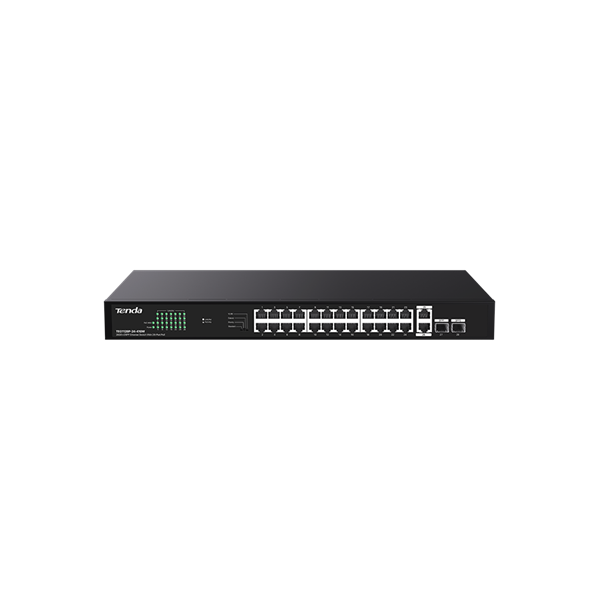 Tenda_Switch_PoE_-_TEG1128P-24-410W_24x1Gbps_2x_1Gbps_Uplink_2x_SFP_24_afat_PoE_port_410W_rack-mount-i447068.png Tenda Switch PoE - TEG1128P-24-410W (24x1Gbps + 2x 1Gbps Uplink + 2x SFP;  24 af/at PoE+ port; 410W; rack-mount) - Image 1