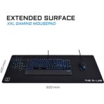 The G-Lab Egérpad - PAD YTTRIUM XXL (900x400x4mm, vízálló, fekete) - Image 3