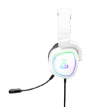 The G-Lab Fejhallgató - KORP RADIUM WHITE (mikrofon,USB, 3,5mm Jack, hangerőszabályzó, LED,nagy-párnás) - Image 4