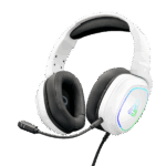 The G-Lab Fejhallgató - KORP RADIUM WHITE (mikrofon,USB, 3,5mm Jack, hangerőszabályzó, LED,nagy-párnás)