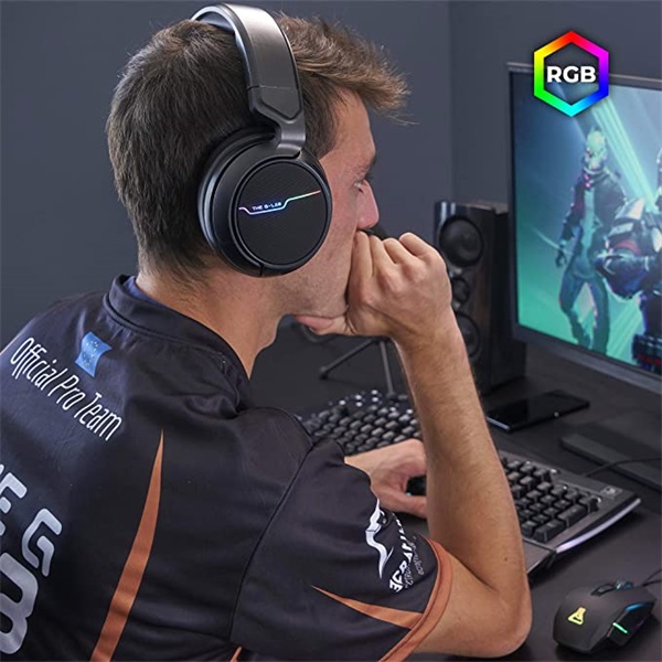 The G-Lab Fejhallgató - KORP THALLIUM 7.1 (mikrofon, USB, 2,4m harisnyázott kábel, hangerőszabályzó, nagy-párnás, RGB) - Image 7