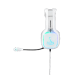 The G-Lab Fejhallgató - KORP VANADIUM (mikrofon, USB, 3,5mm Jack, hangerőszabályzó, nagy-párnás, RGB, fehér) - Image 2