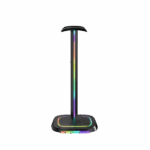 The G-Lab Fejhallgató állvány - K STAND NEON RGB H (fekete, USB-C, USB-A, univerzális, csúszásgátló, RGB) - Image 2