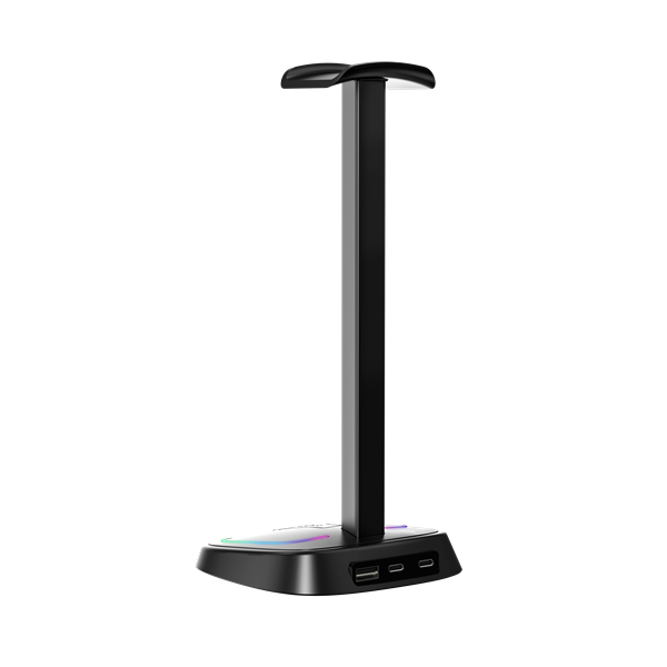 The G-Lab Fejhallgató állvány - K STAND NEON RGB H (fekete, USB-C, USB-A, univerzális, csúszásgátló, RGB) - Image 3