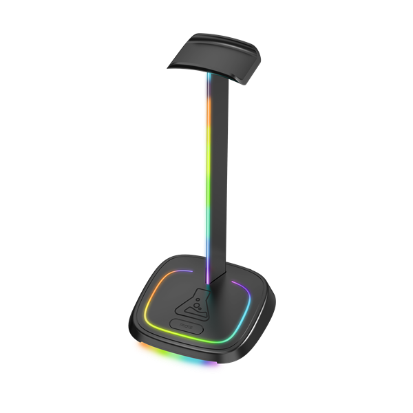 The G-Lab Fejhallgató állvány - K STAND NEON RGB (fekete, univerzális, csúszásgátló, RGB) - Image 1