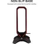 The G-Lab Fejhallgató állvány - K STAND RADON (fekete, 2xUSB3.0, műanyag) - Image 6