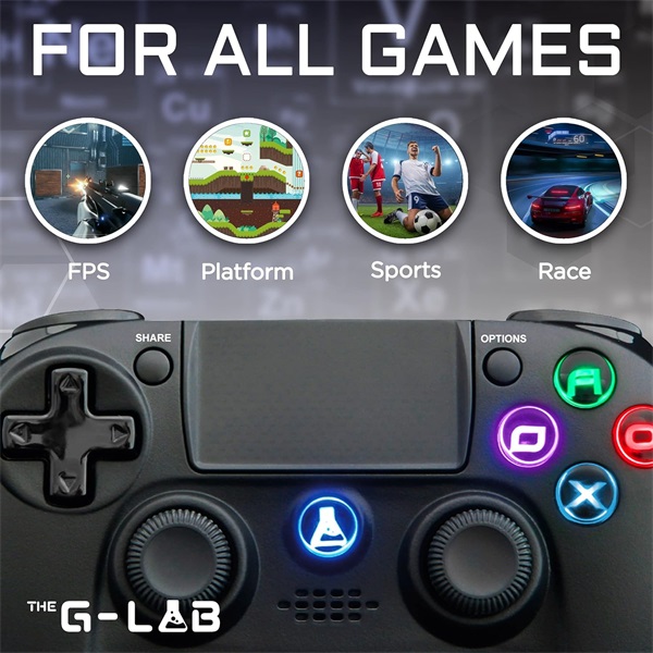The G-Lab Gamepad - K-PAD IRIDIUM PS4 B (Vezeték nélküli, PC/PS4) - Image 5