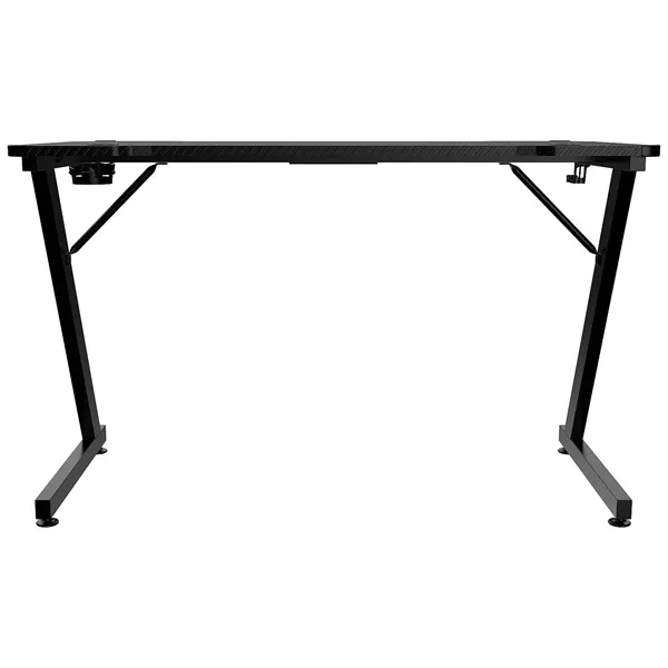 The G-Lab Gamer Asztal - K DESK ELECTRON EX (120x60cm, fém, pohártartó, fejhallgatótartó, fekete, RGB LED) - Image 4