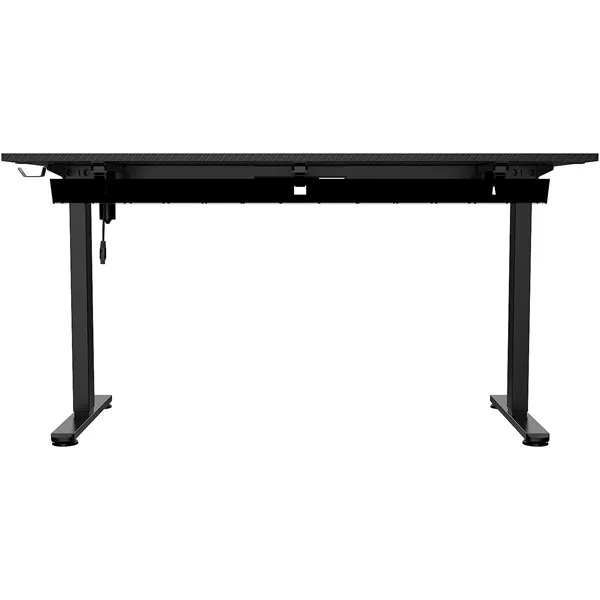 The G-Lab Gamer Asztal - K DESK PLATINIUM (140x75cm, fém, pohár, fejhallgatótartó, fekete, motoros magasság áll., RGB) - Image 4