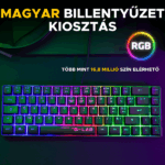 The G-Lab Gamer Billentyűzet - KEYZ HYDROGEN HU (RGB LED, TKL, USB, fekete, magyar) - Image 5