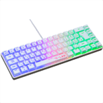 The G-Lab Gamer Billentyűzet - KEYZ HYDROGEN W/HU (RGB LED, TKL, USB, fehér, magyar) - Image 2