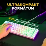 The G-Lab Gamer Billentyűzet - KEYZ HYDROGEN W/HU (RGB LED, TKL, USB, fehér, magyar) - Image 6
