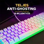 The G-Lab Gamer Billentyűzet - KEYZ HYDROGEN W/HU (RGB LED, TKL, USB, fehér, magyar) - Image 8