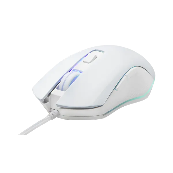 The G-Lab Gamer Egér - KULT HELIUM W (3200 DPI, 6 gomb, makro, 1,8m kábel, RGB LED, fehér) - Image 3