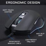 The G-Lab Gamer Egér - KULT HELIUM (3200 DPI, 6 gomb, makro, 1,8m kábel, RGB LED, fekete) - Image 9