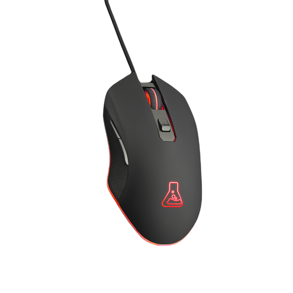 The G-Lab Gamer Egér - KULT HELIUM (3200 DPI, 6 gomb, makro, 1,8m kábel, RGB LED, fekete) - Image 4