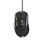 The G-Lab Gamer Egér - KULT NITRO ATOM (4800 DPI, 9 gomb, makro, 1,8m kábel, RGB LED, fekete)