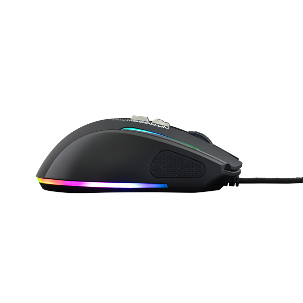 The G-Lab Gamer Egér - KULT NITRO ATOM (4800 DPI, 9 gomb, makro, 1,8m kábel, RGB LED, fekete) - Image 4