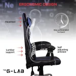 The G-Lab Gamer szék - KS NEON BLACK (fekete; állítható magasság; áll. kartámasz) - Image 7