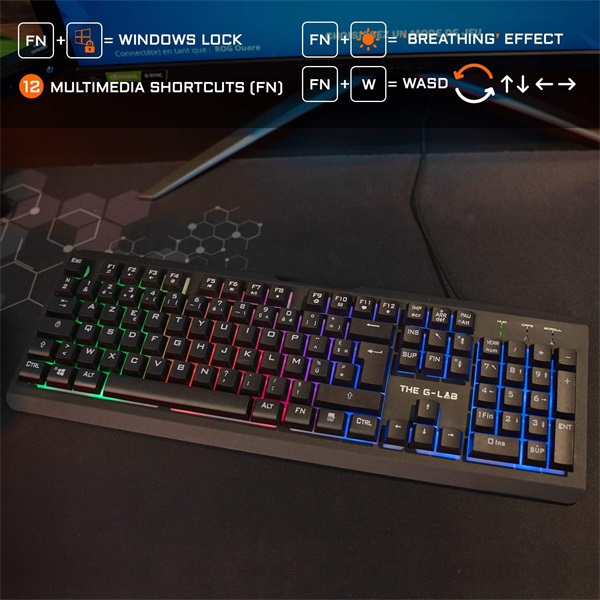 The G-Lab Gaming kit - 4 in 1 COMBO SELENIUM HU (KEYZ 160 billentyűzet, KULT 170 egér, egérpad, KORP 100 headset,magyar) - Image 1